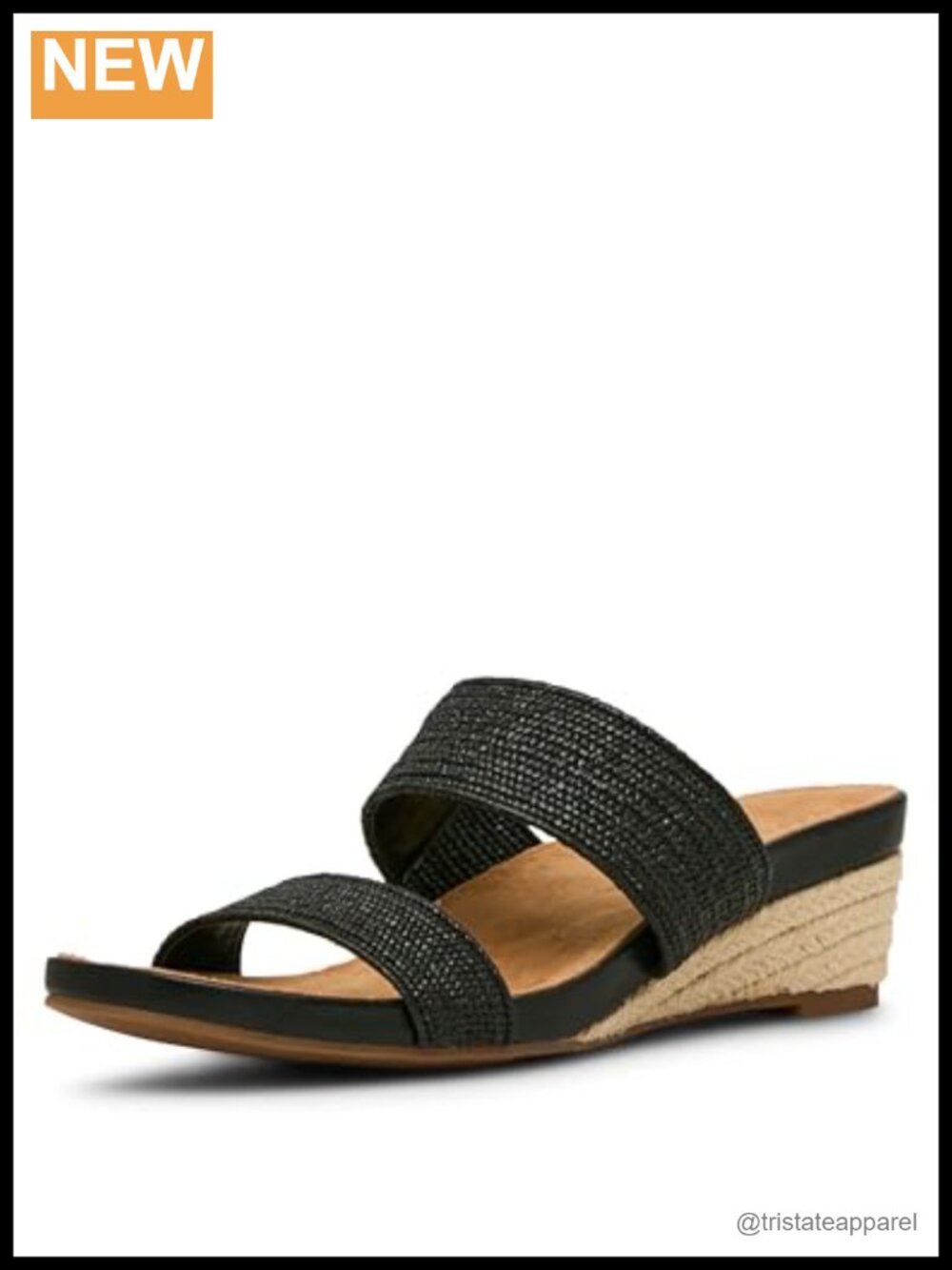 Anne Klein Kapricorn Platform Wedge Sandal Ankle Strap Slip On